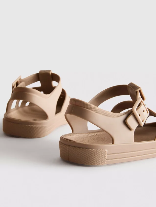 Caged jelly sandals