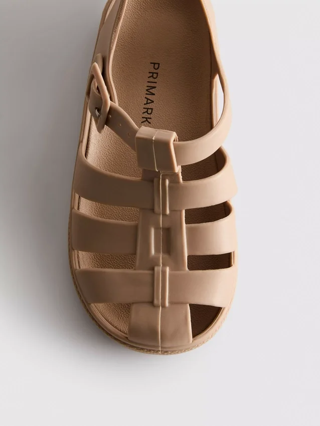 Caged jelly sandals