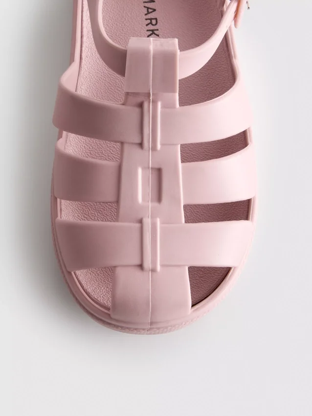 Caged jelly sandals
