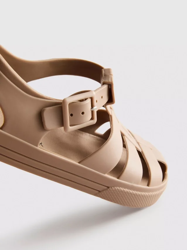 Caged jelly sandals