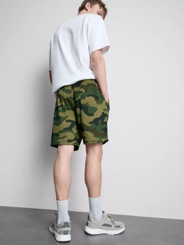 Camo mesh shorts
