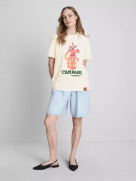 Campari cotton crew neck tee