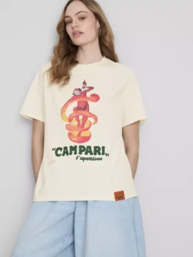 Campari cotton crew neck tee