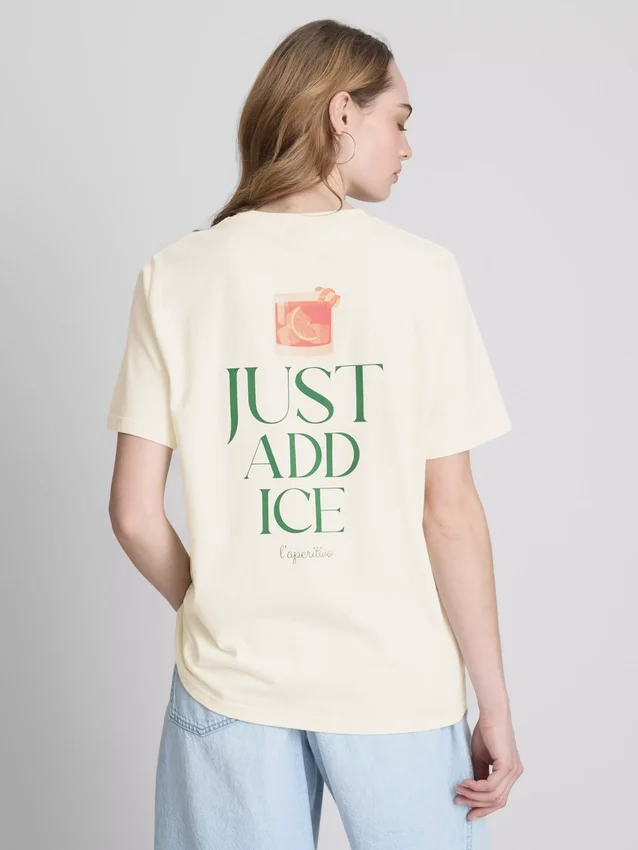 Campari cotton crew neck tee