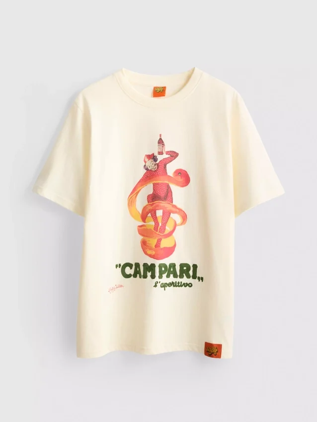 Campari cotton crew neck tee