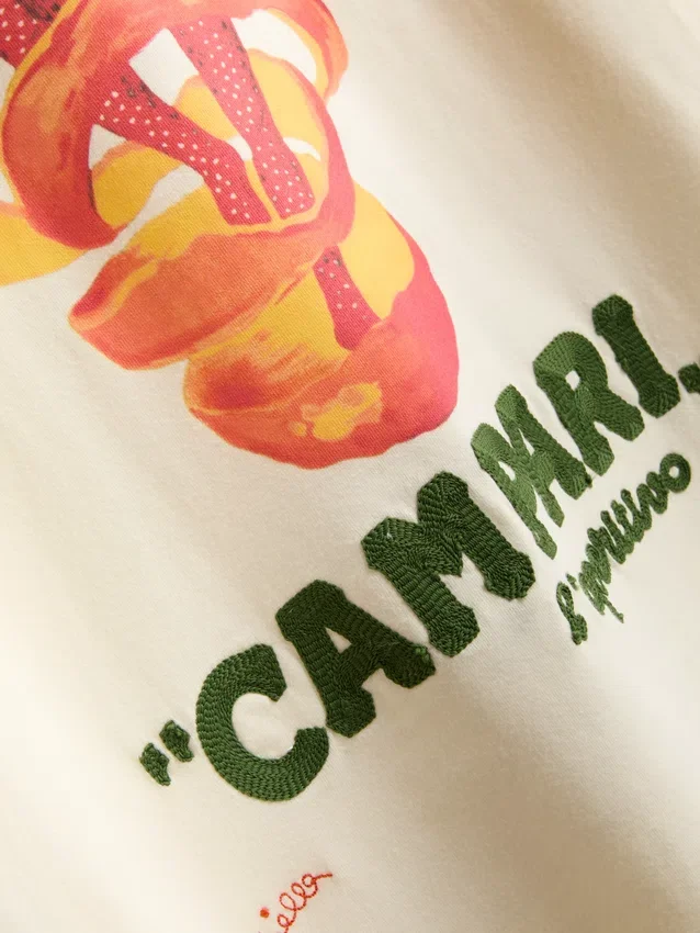 Campari cotton crew neck tee