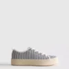 Canvas jute flatform sneakers