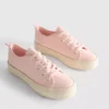 Canvas jute flatform sneakers