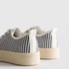 Canvas jute flatform sneakers