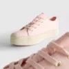 Canvas jute flatform sneakers