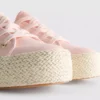 Canvas jute flatform sneakers