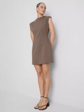 Cap sleeve sculpted mini dress