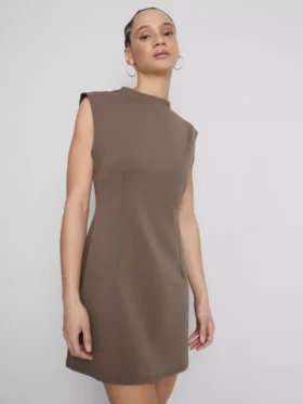 Cap sleeve sculpted mini dress