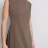 Cap sleeve sculpted mini dress