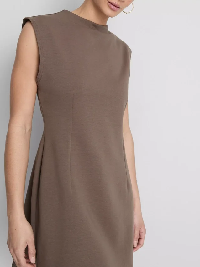 Cap sleeve sculpted mini dress