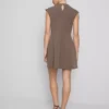Cap sleeve sculpted mini dress