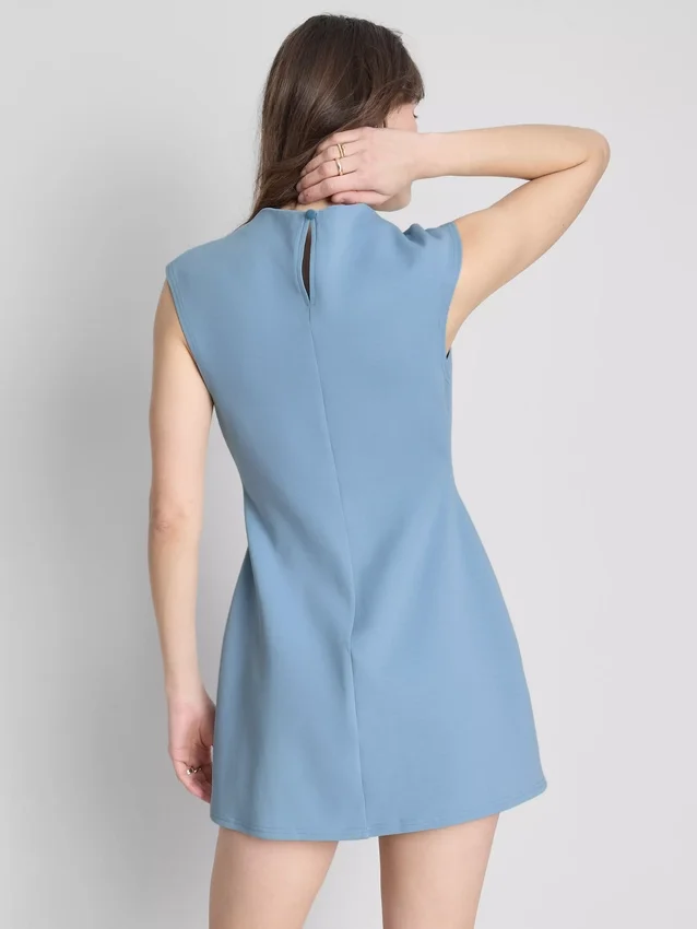 Cap sleeve sculpted mini dress