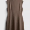 Cap sleeve sculpted mini dress