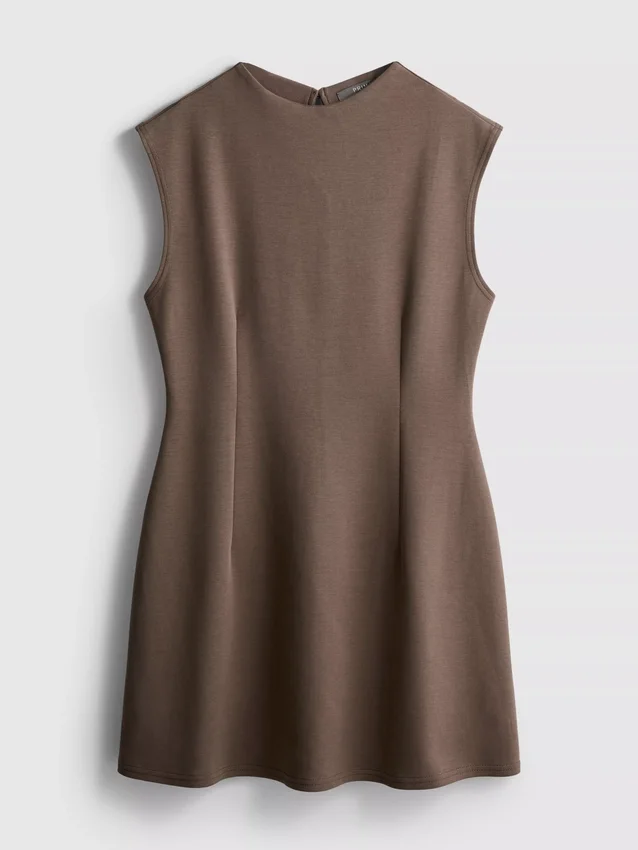 Cap sleeve sculpted mini dress