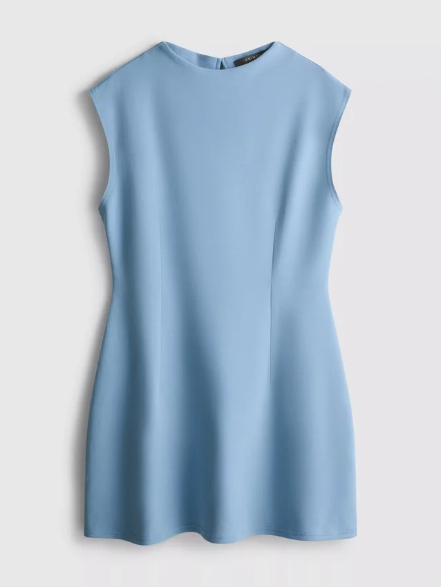 Cap sleeve sculpted mini dress