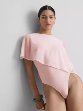 Cape overlay bodysuit