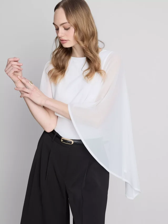 Cape overlay bodysuit