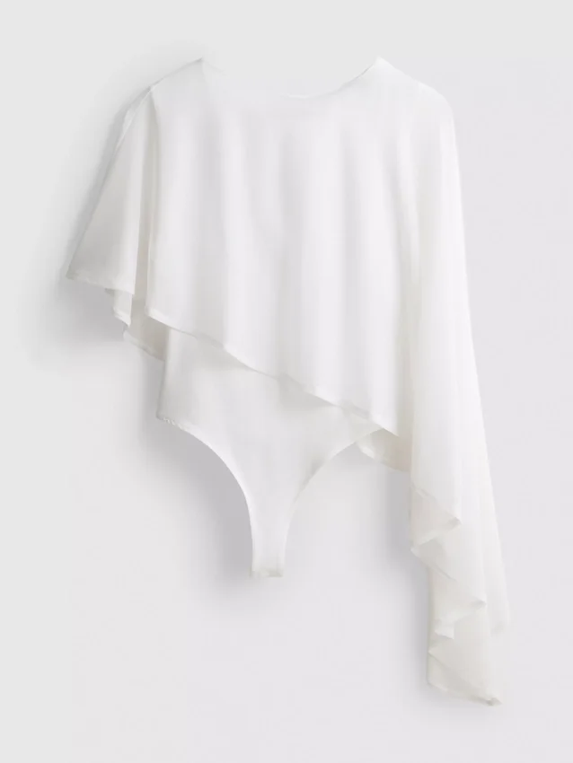 Cape overlay bodysuit