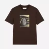 Car wheel graphic short sleeve t-shirt