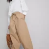 Casual barrel leg pants