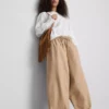 Casual barrel leg pants