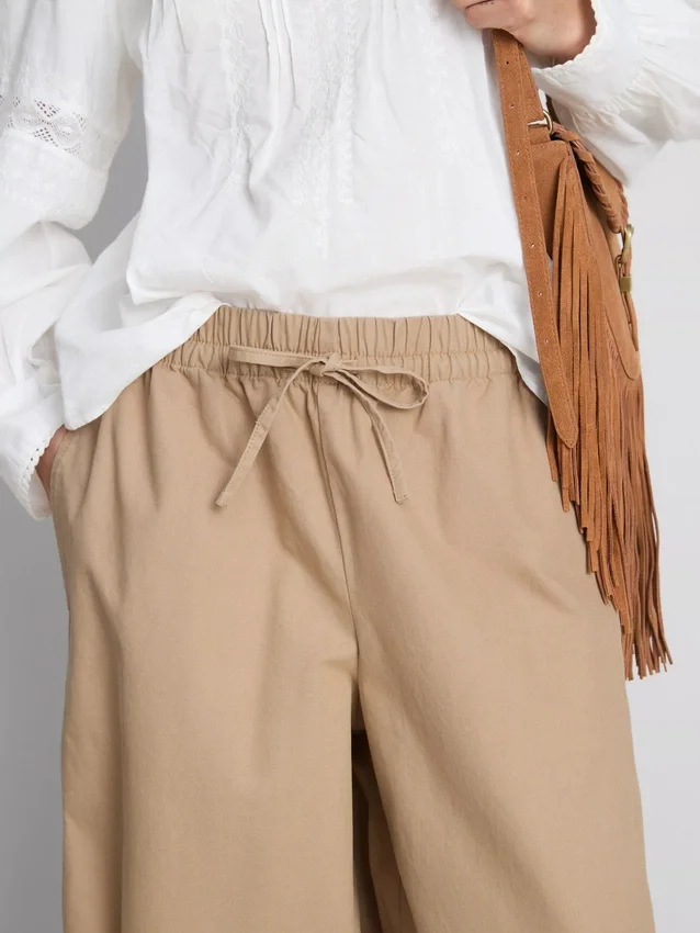 Casual barrel leg pants