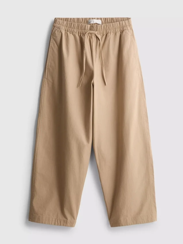 Casual barrel leg pants