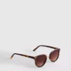 Cat-eye brow bar sunglasses