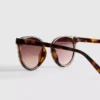 Cat-eye brow bar sunglasses