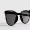 Cat-eye brow bar sunglasses