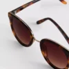 Cat-eye brow bar sunglasses