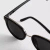 Cat-eye brow bar sunglasses