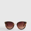 Cat-eye brow bar sunglasses