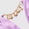 Chain detail triangle bikini top