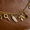 Charm detail purse