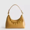 Charm detail shoulder bag