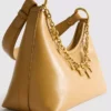 Charm detail shoulder bag