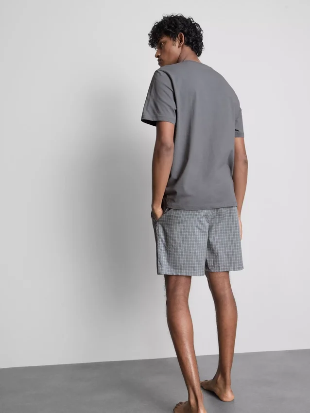 Check short pajamas