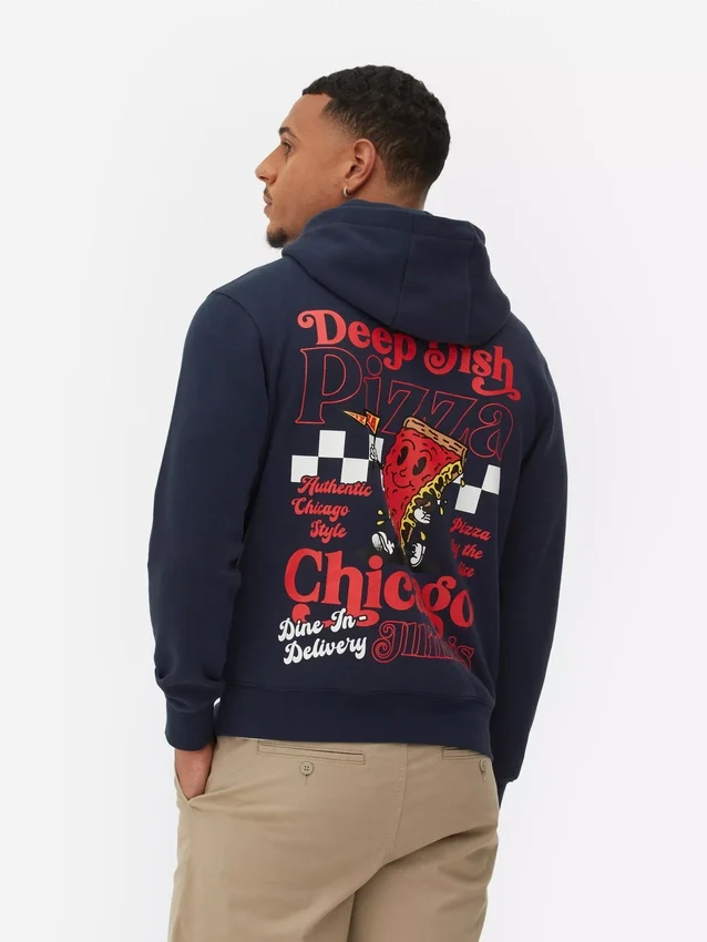 Chicago deep dish graphic hoodie
