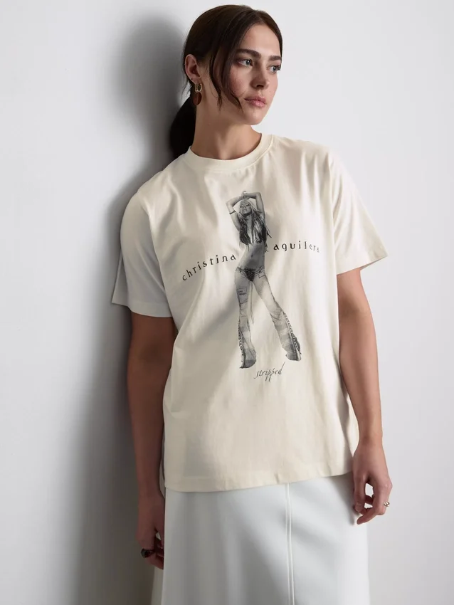 Christina aguilera cotton music tee