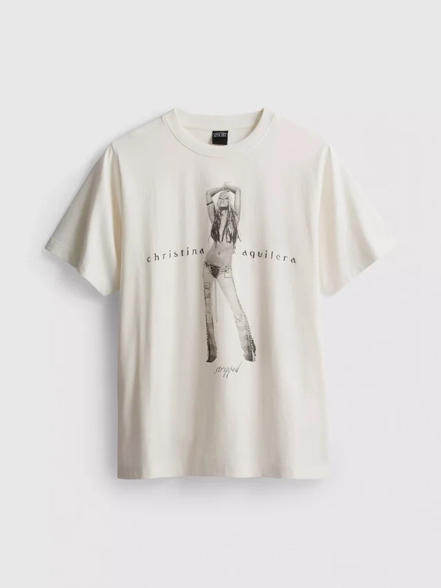 Christina aguilera cotton music tee