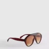 Chunky aviator-style sunglasses