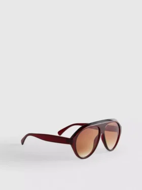 Chunky aviator-style sunglasses