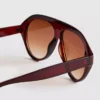 Chunky aviator-style sunglasses
