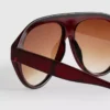 Chunky aviator-style sunglasses